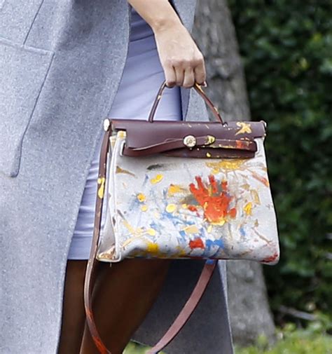 Kim Kardashian Still Has Hermes Bag North West Painted On In 